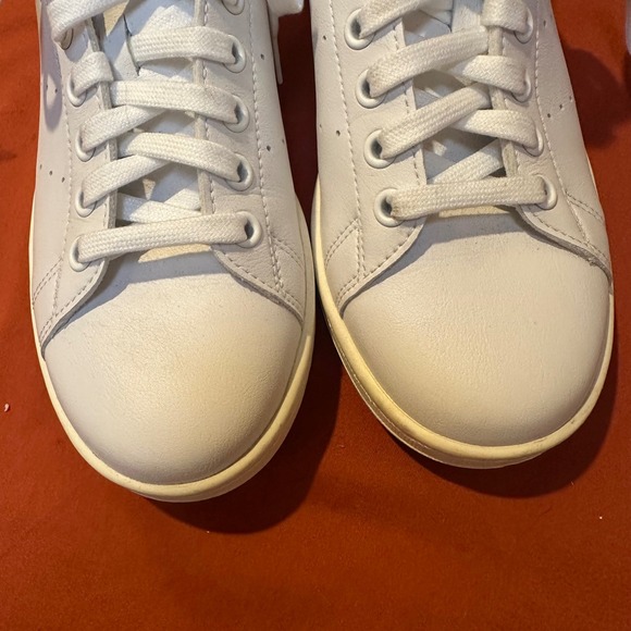 Adidas Stan Smith White Leather Sneakers Women's‎ Size 7.5 - Picture 3 of 8